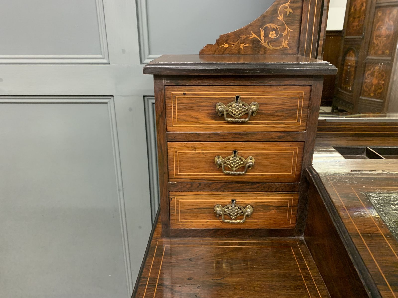 photo for sale Inlaid Rosewood Bonheur Du Jour