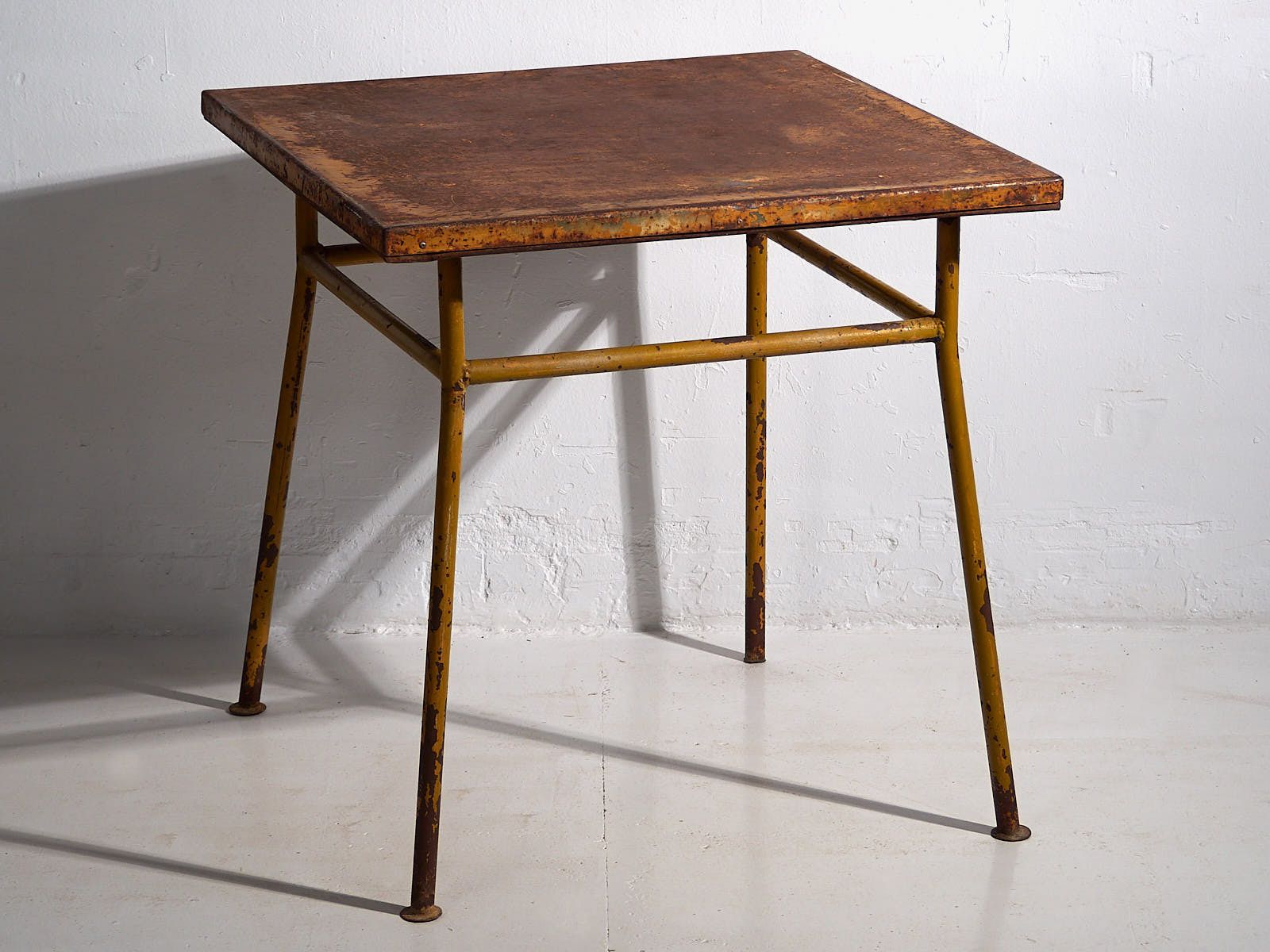 Ochre Colored Antique Outdoor Table photo 559.0