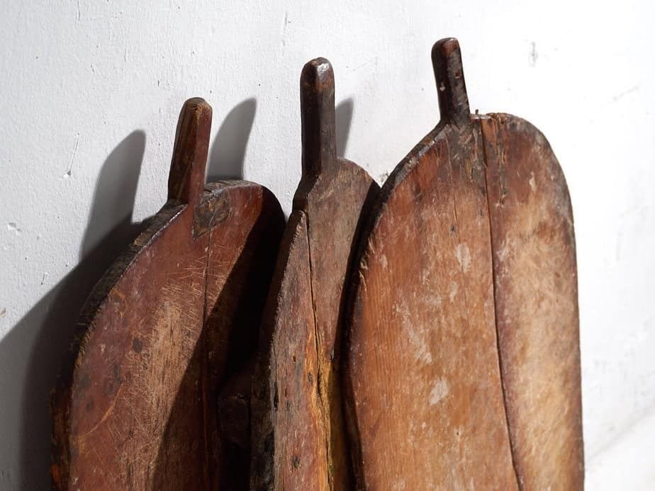 Antique Oval Cutting Boards (C.1920). Set Of Three Pieces #20 photo furniture