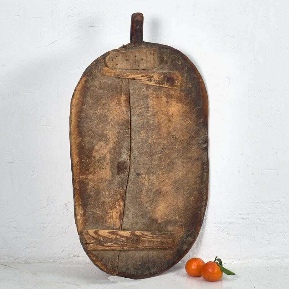 photo vinterior Antique Oval Cutting Boards (C.1920). Set Of Three Pieces #20