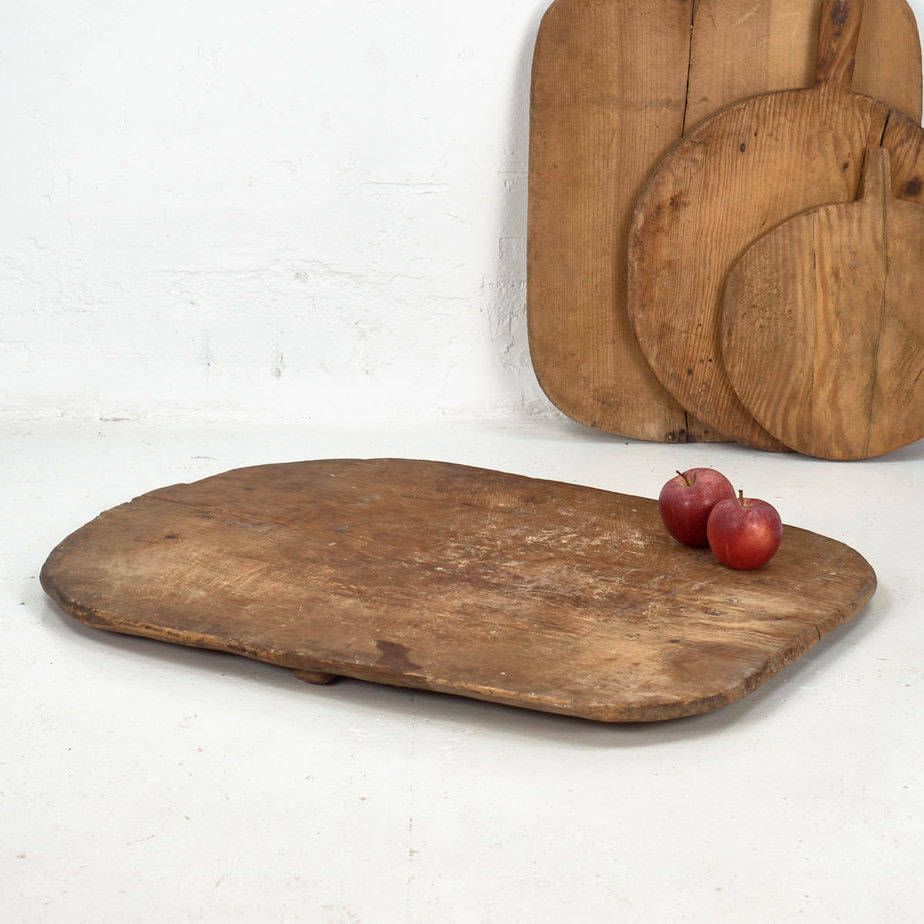 Large Antique Cutting Boards (C.1920). Set Of 3 Pieces #18 photo vinterior