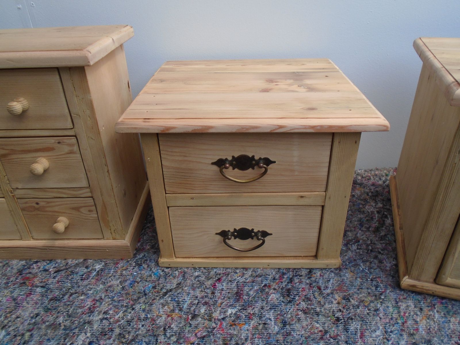 A Set Of 4 Miniature Banks Of Drawers To Paint / Wax For Pine Lovers photo Home Decor