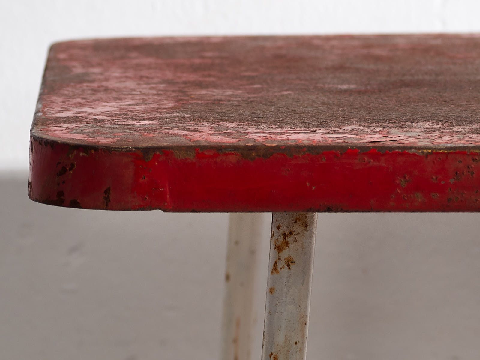 Antique Garden Table Red (C.1920) #19 photo vinterior