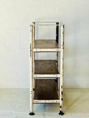 Industrial Wall Unit In Metal And Spruce photo Furniture