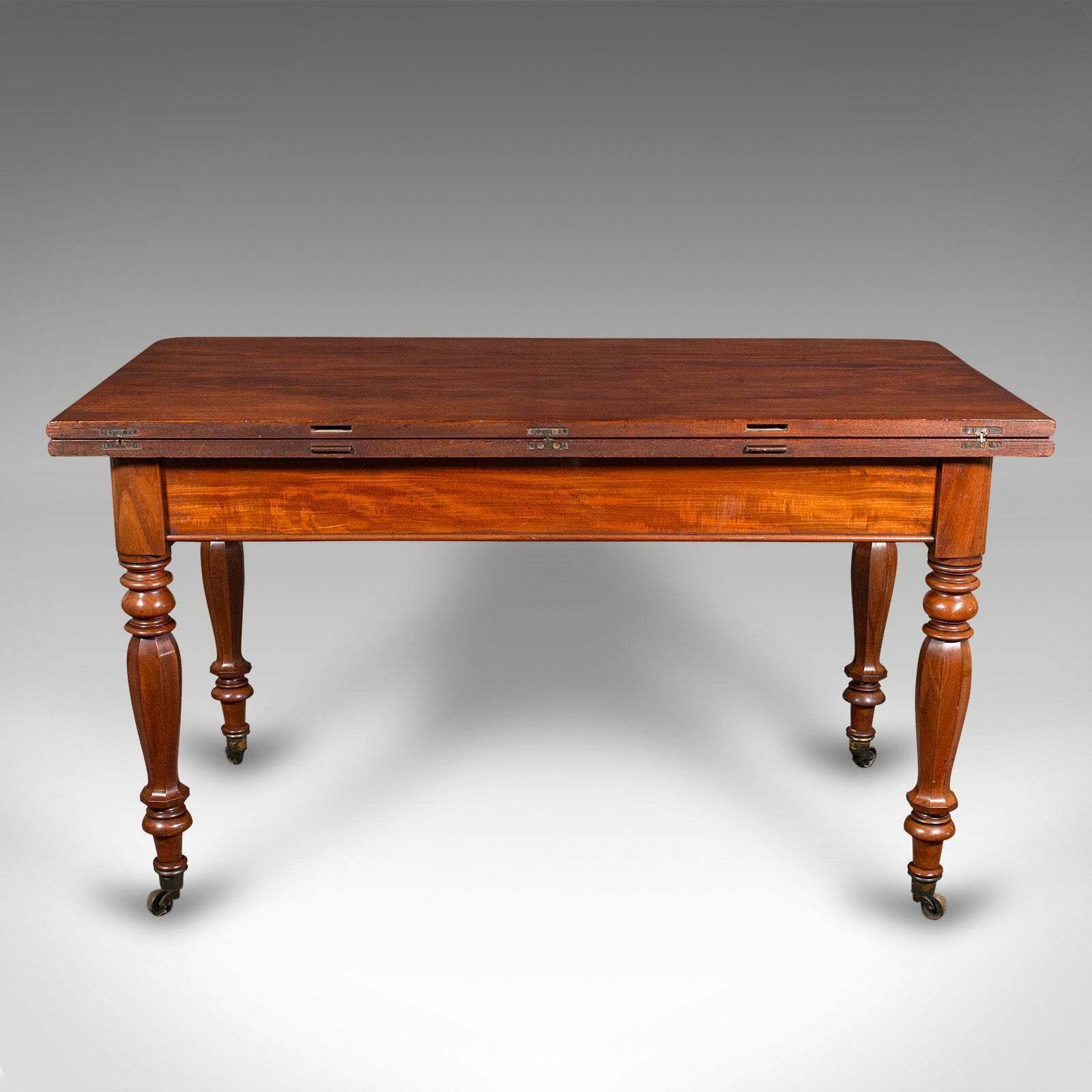 Antique Metamorphic Console Table, English, 4 Seat Dining, Gaming, William IV photo vinterior
