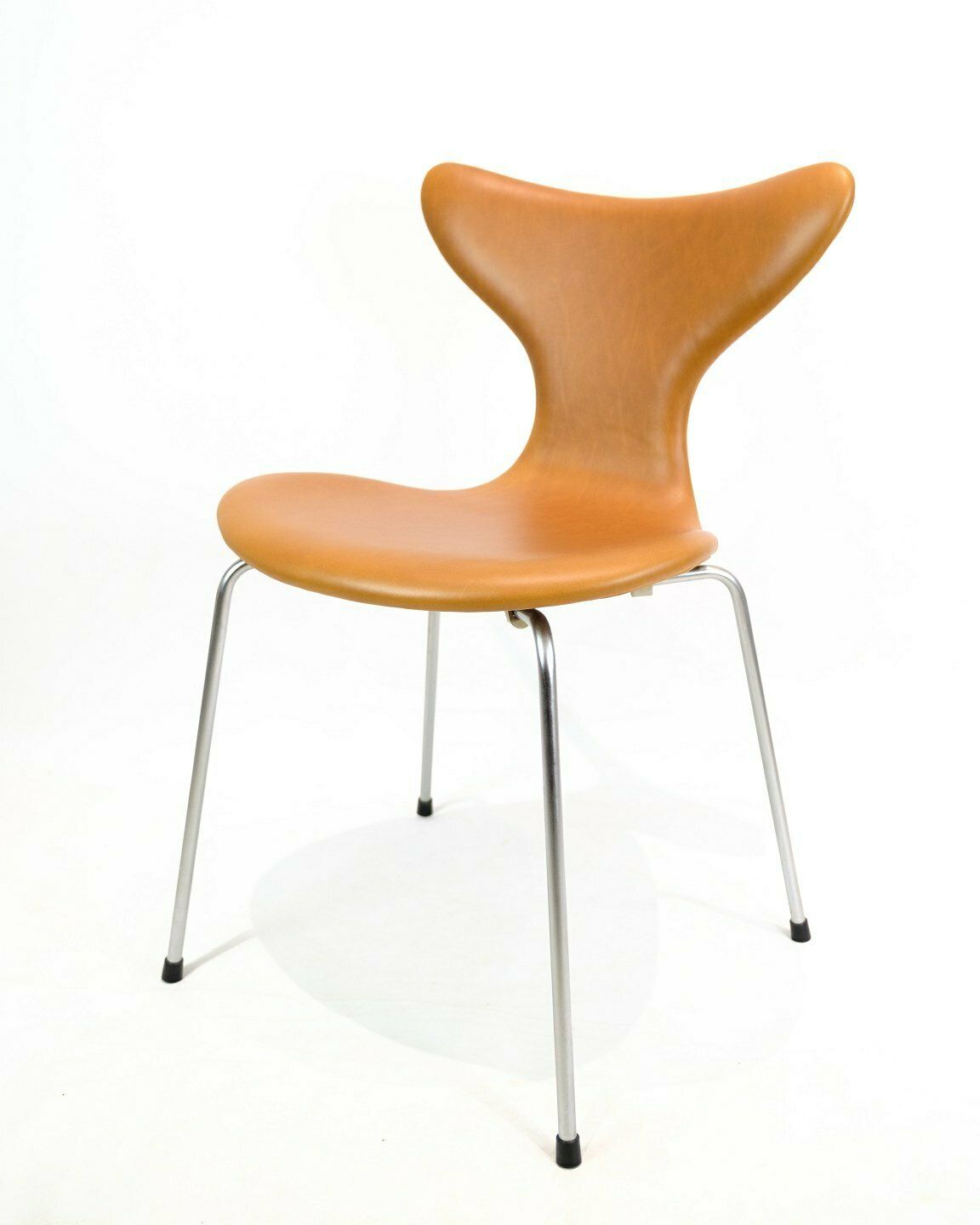 Set Of 4 Dining Chairs Lily/Seagull Model 3108 In Cognac Elegance Leather By Arne Jacobsen For Fritz Hansen From 1970s photo Furniture