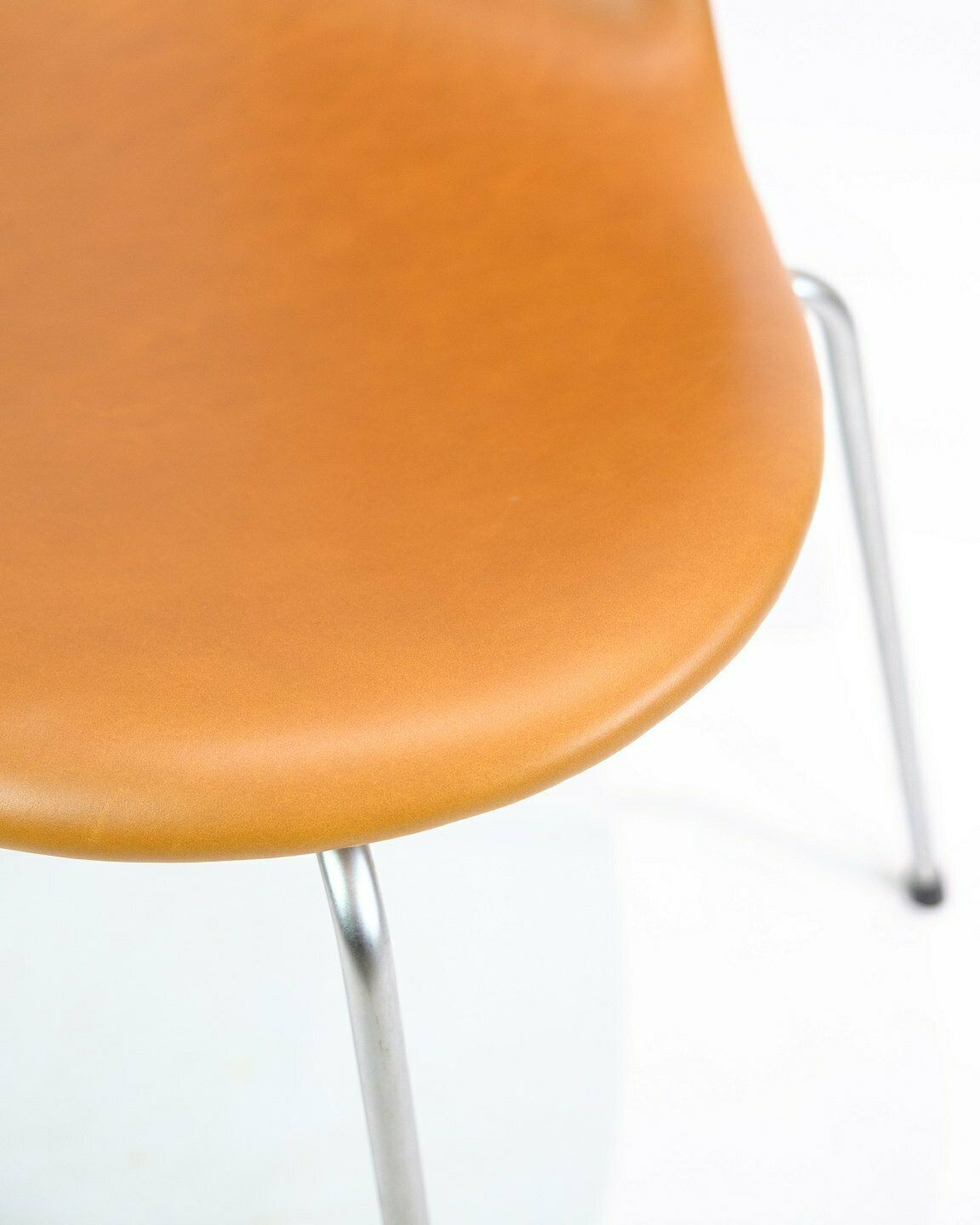 Set Of 4 Dining Chairs Lily/Seagull Model 3108 In Cognac Elegance Leather By Arne Jacobsen For Fritz Hansen From 1970s photo buy