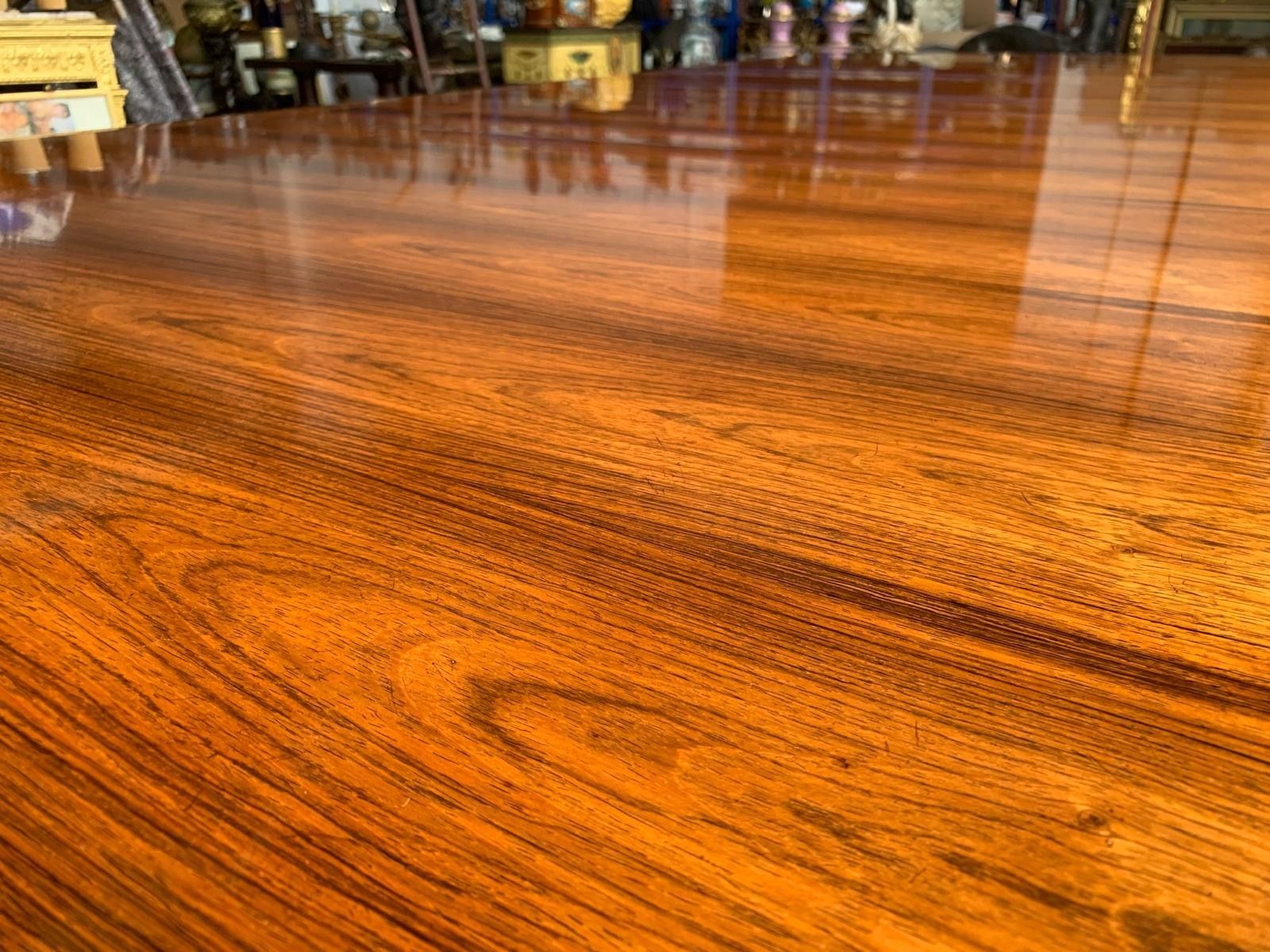 49995.0 Unbelievable, 25ft, Rosewood Inlaid Royal Dining Table, Dated 1860’s photo