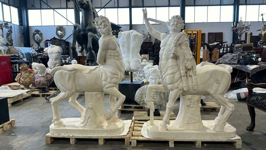 Pair Of Italian Marble Centures photo furniture