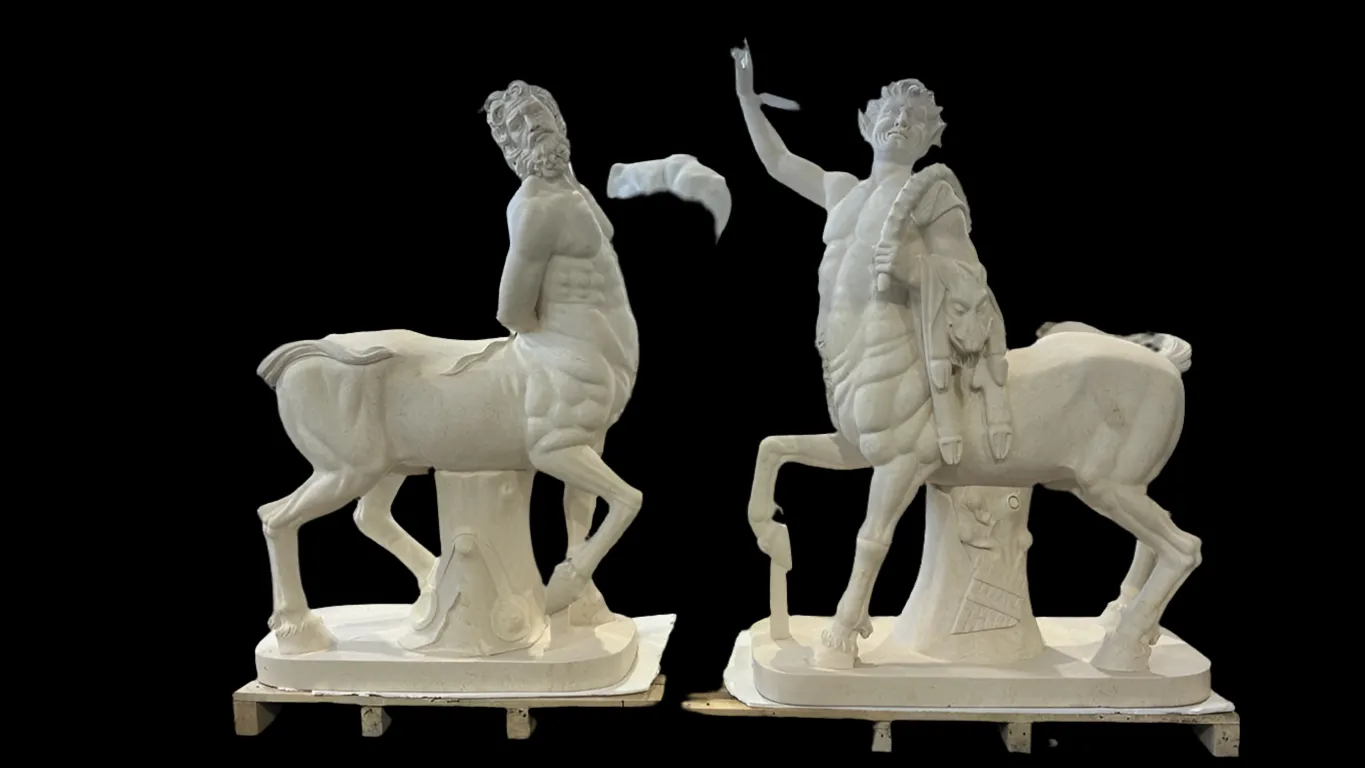 Pair Of Italian Marble Centures photo Art