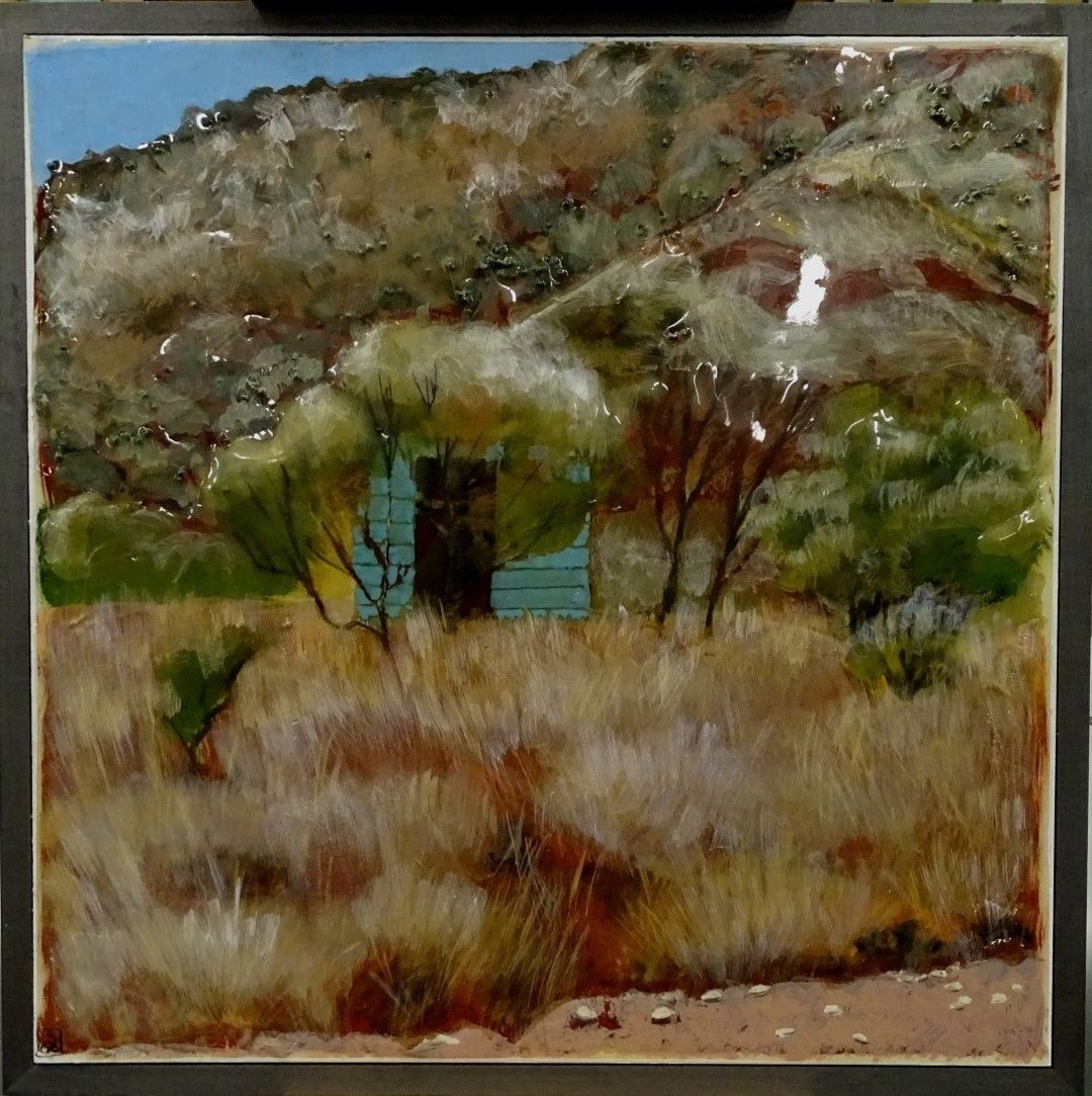 A Lovely Mixed Media Painting On Board By Lydia Bauman, From Her "Australia" Series