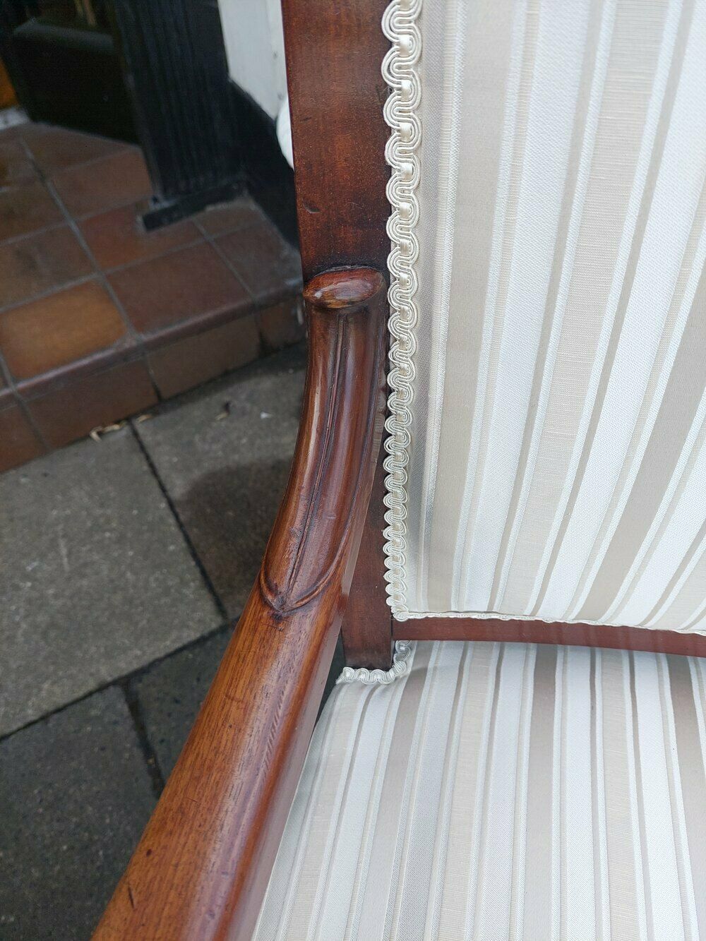 Pair Of Late 19th Carved Mahogany Armchairs photo Furniture