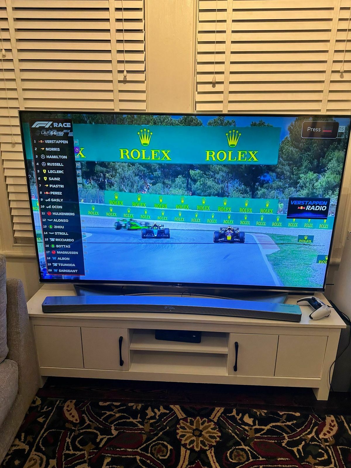 65" Lg Tv With Sound Bar (Foc Tv Stand)