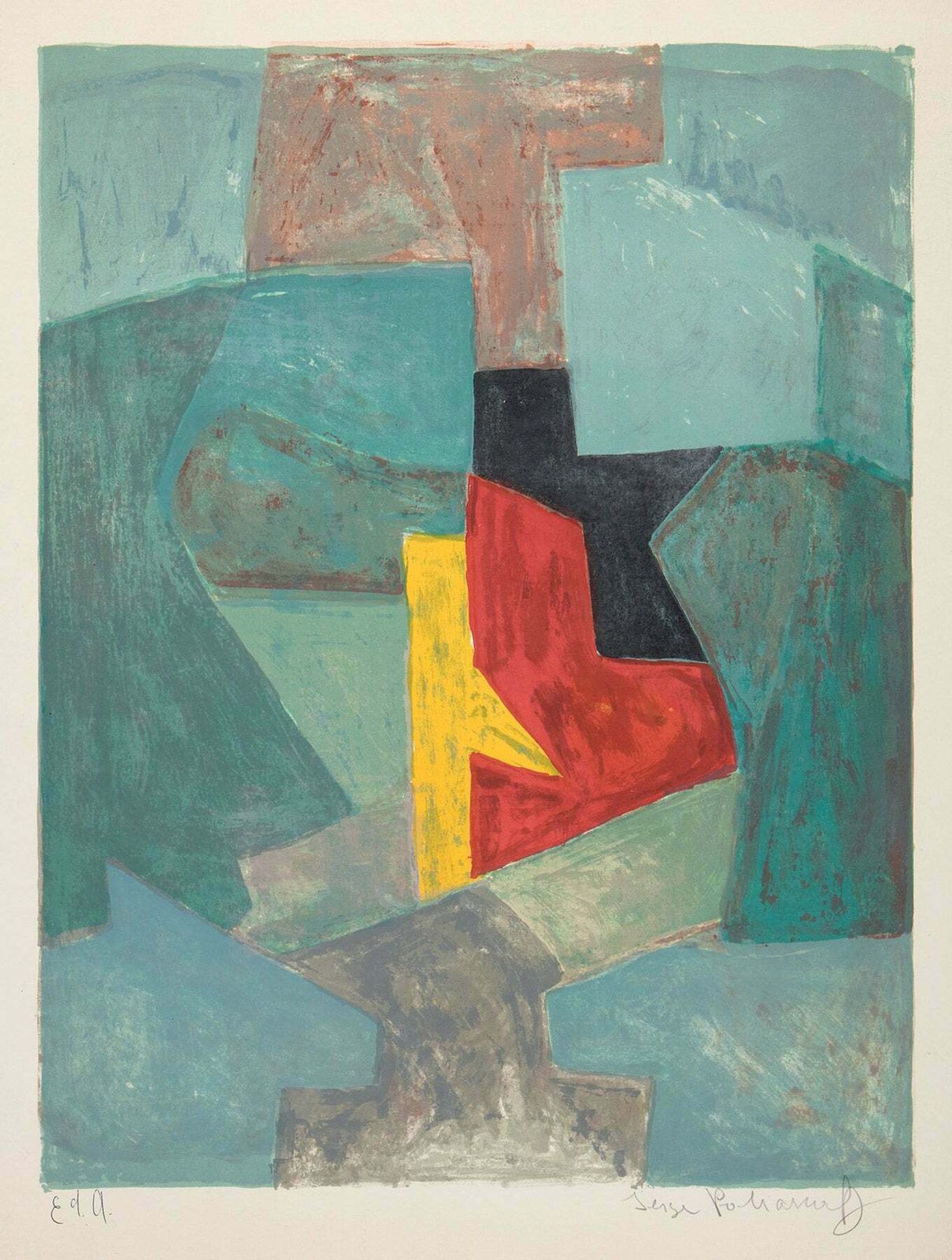 Poliakoff Composition In Blue, 1960s