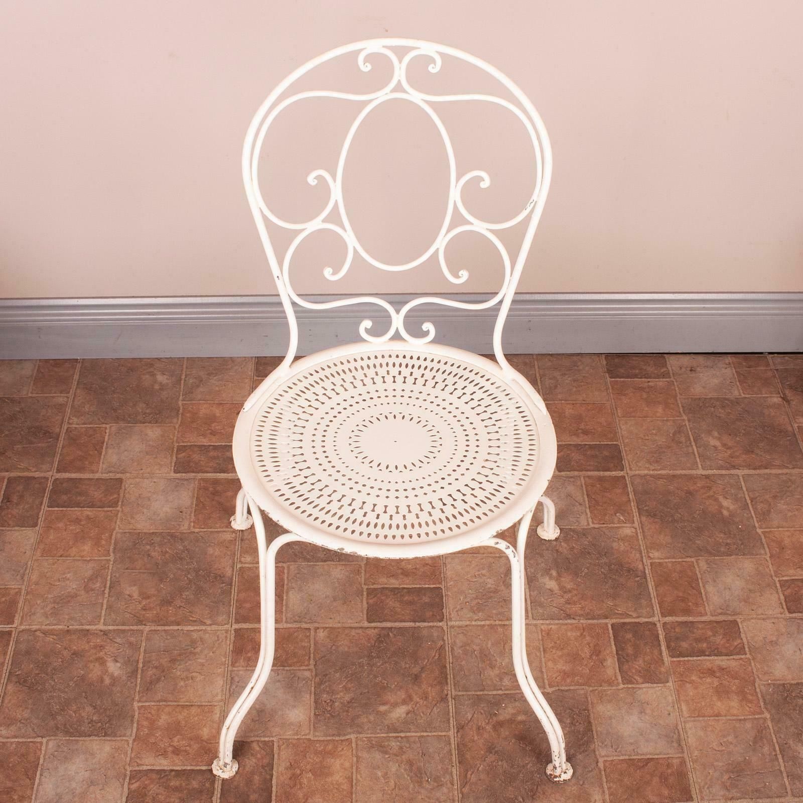 photo buy Set Of 6 Metal Garden Conservatory Bistro Chairs