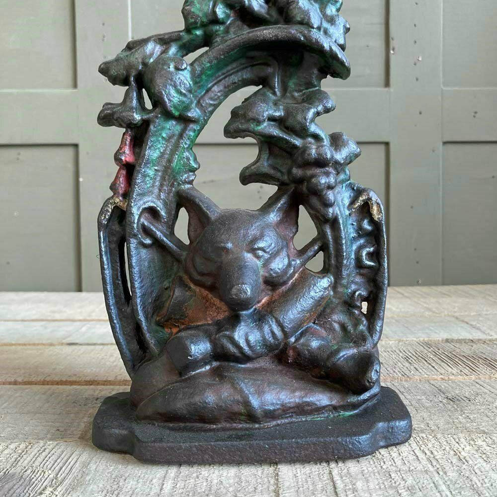 Victorian Fox Door Stop, 1800s photo 275.0