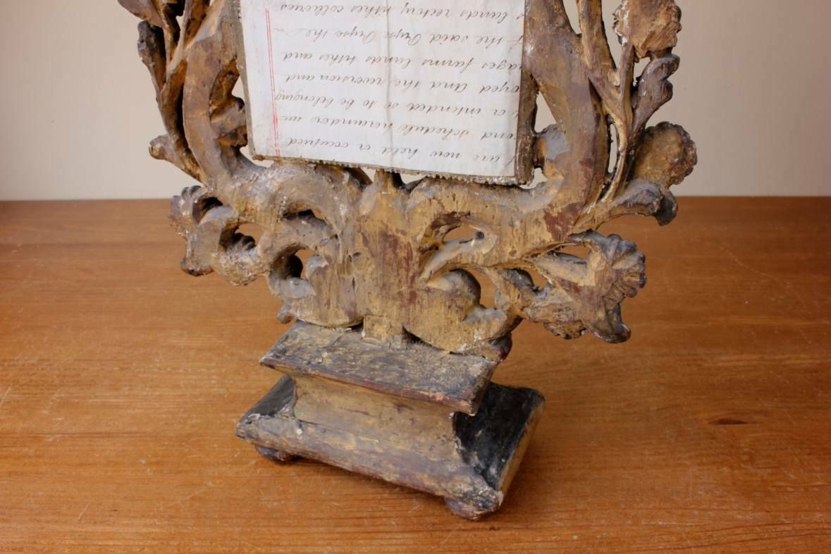 Home Decor Italian Reliquary Mirror. Religious Sacred Flaming Heart Mirror. C1800. photo
