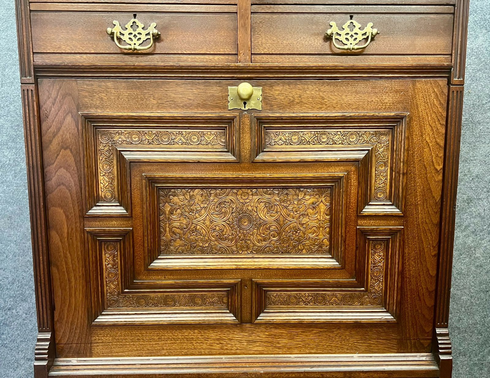 Tarts & Crafts Gregory & Co. Of London Escritoire Desk photo vintage