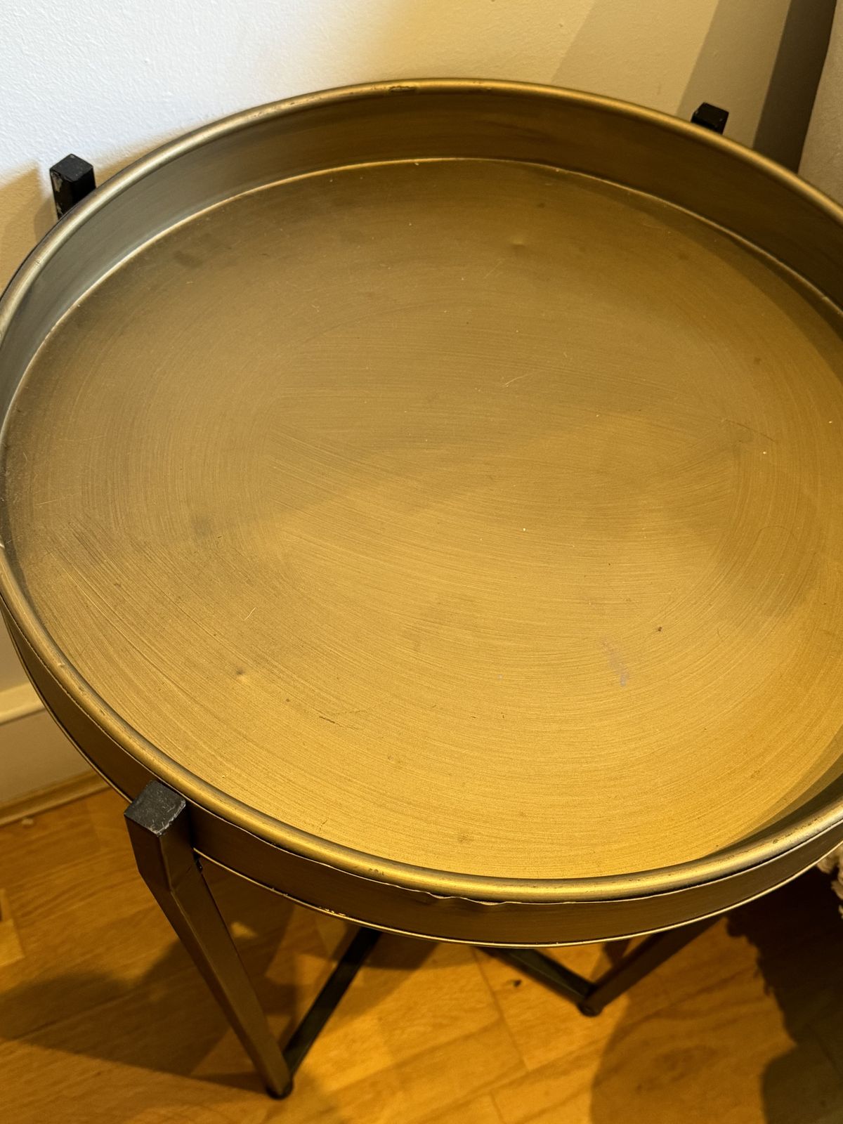 Pair Of Vintage Gold Tray Tables photo furniture