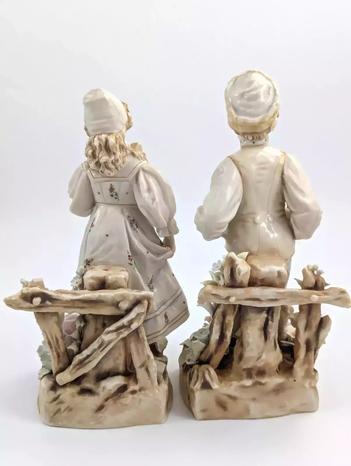 Antique Porcelain Figurines By Teplitz Wien, Ernst Wahliss, Early 20th Century photo for sale