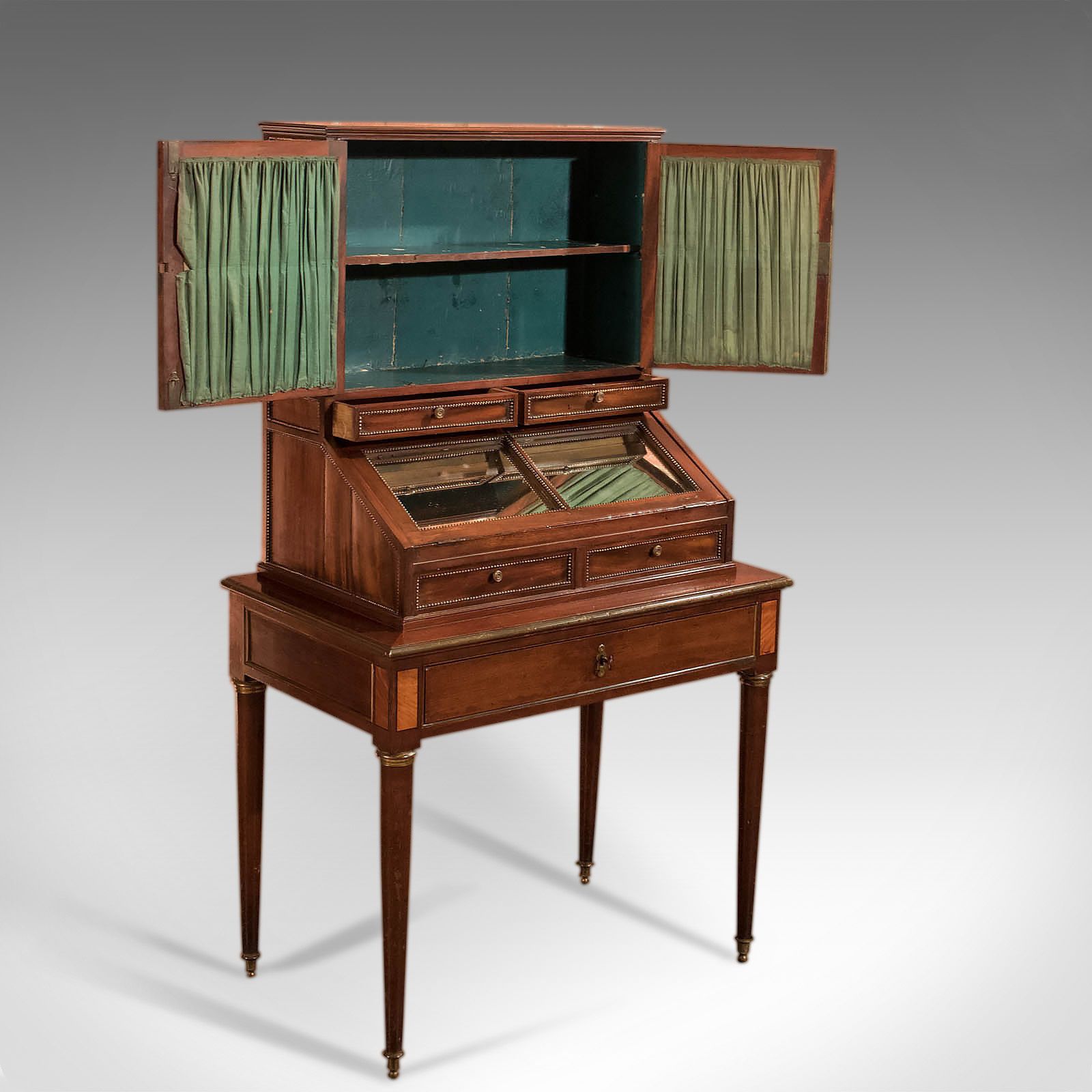 Antique Bonheur Du Jour, Gamichon A Paris, Rare Writing Desk, Table French C1800 photo furniture
