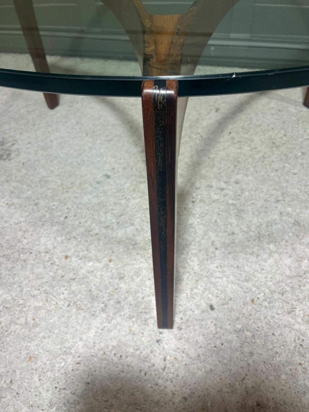 Danish Coffee Table By Sven Ellekaer Glass Top Made By Christian Linnebergs 1960 photo for sale