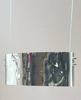 Vittoria S2 Pendant Lamp With Mirrored Glass Lampshade By Toso And Massari For Leucos, 1992 photo for sale