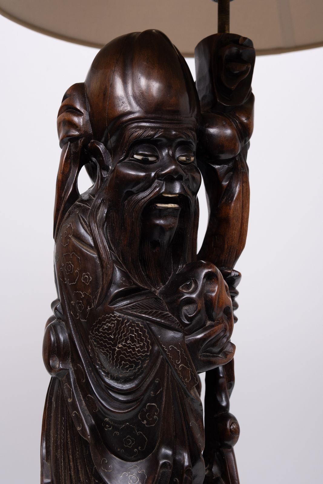 Table Lamp Rosewood   Shoulao   God Of Longevity Prosperety   China photo vinterior
