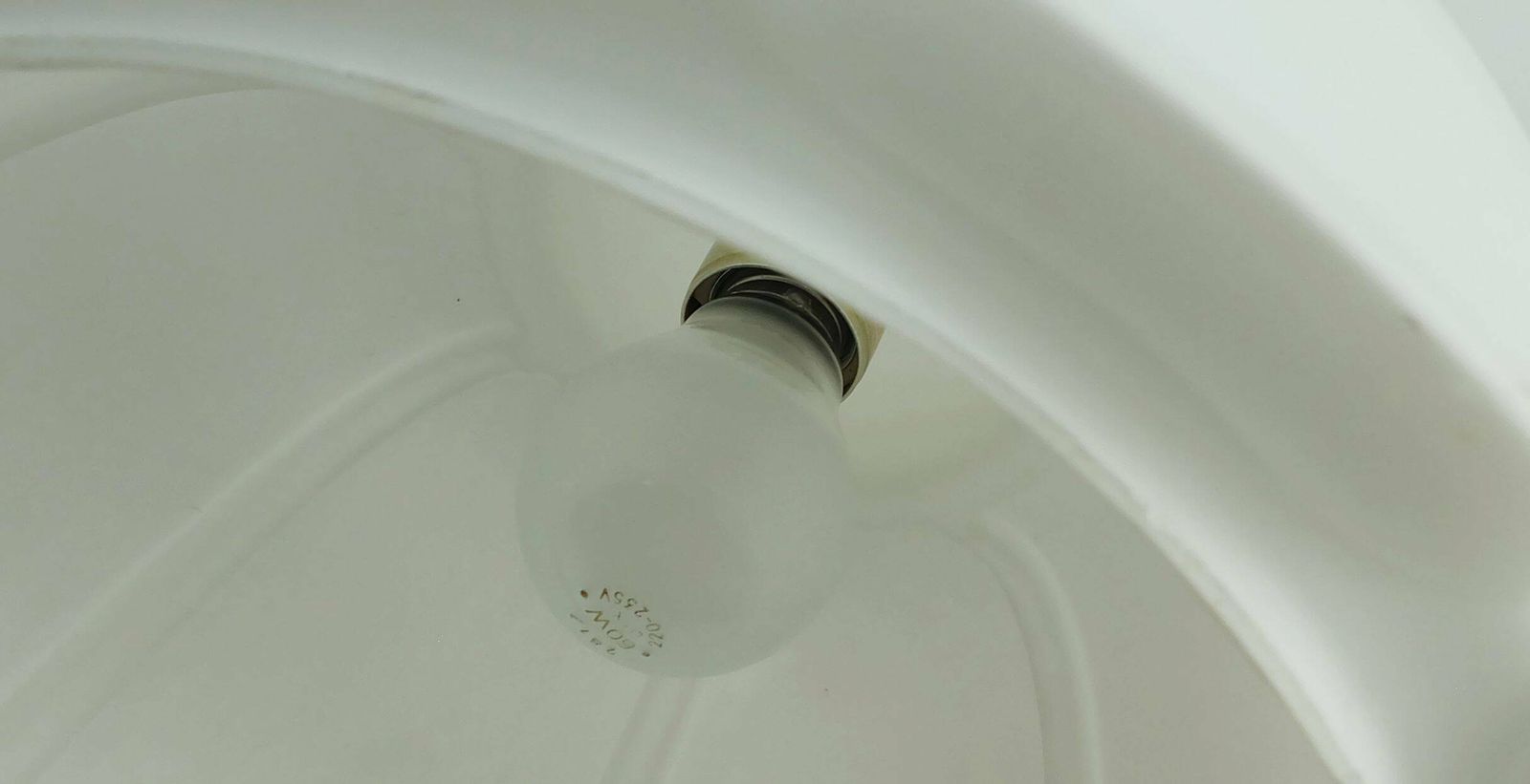 Large Glashuette Limburg Pendant Lamp With White Opal Glass Shade In The Shape Of A Flower photo vintage