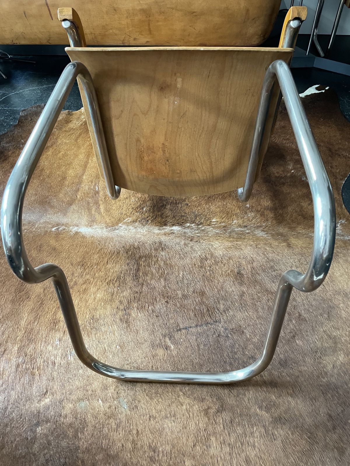 photo furniture Czech Art Deco Tubular Steel Cantilever Chair By Ladislav Zak, 1930s