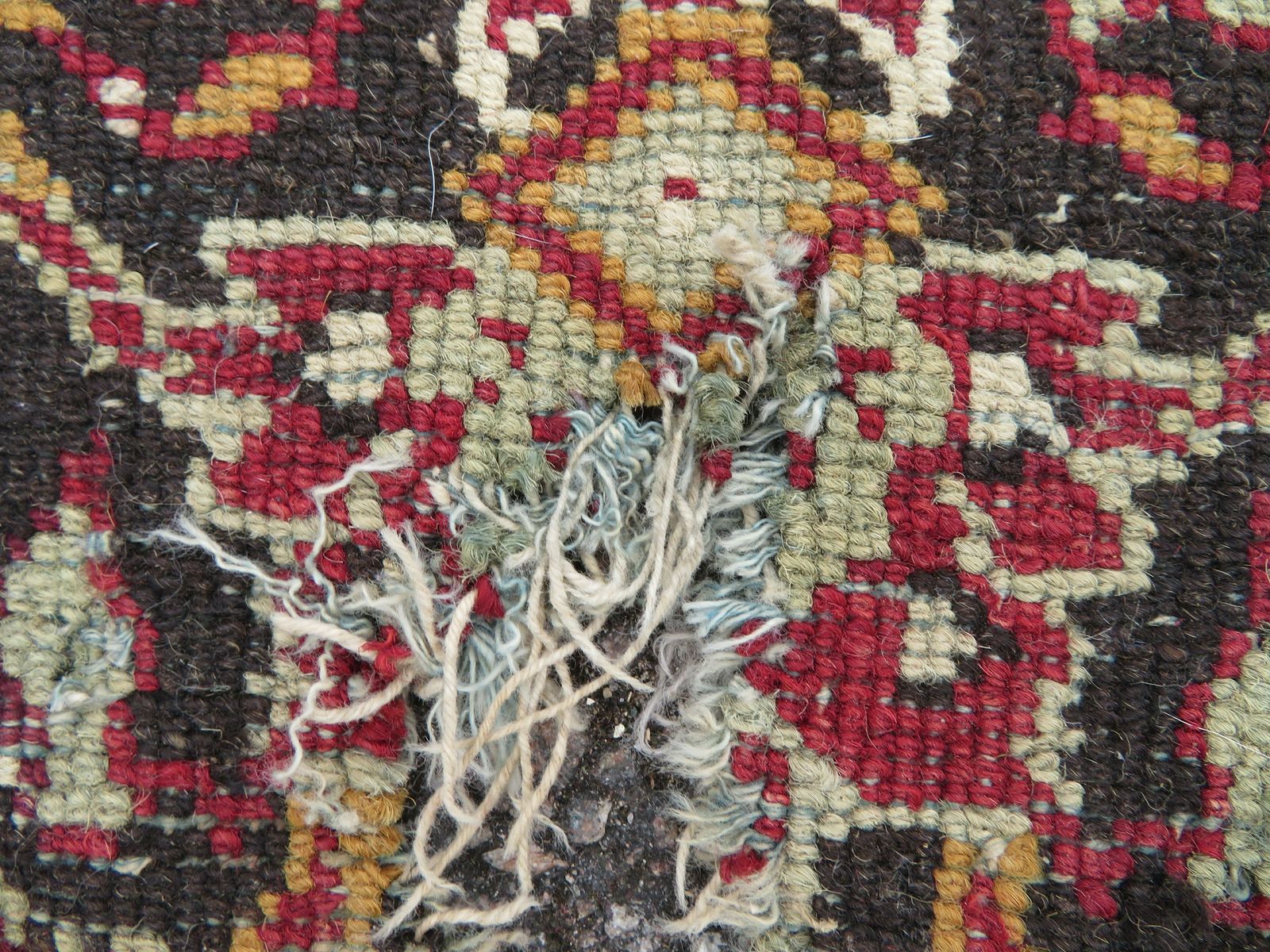 photo buy Large Mughal Carpet Fragment. North India. 183cm X 168cm.
