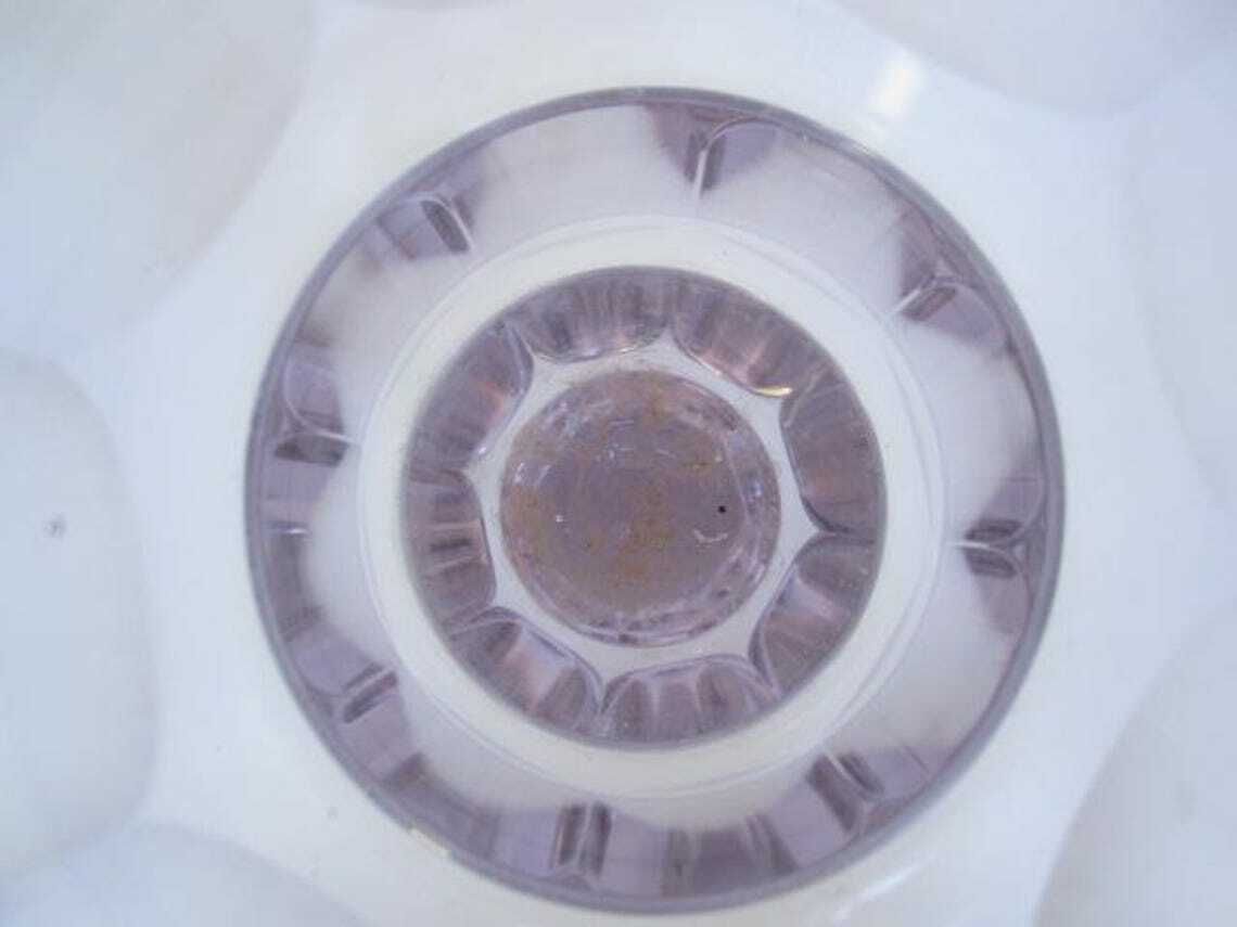 Hoffmann For Moser Facet Cut Alexandrite Czech Crystal Art Glass Vase photo vinterior
