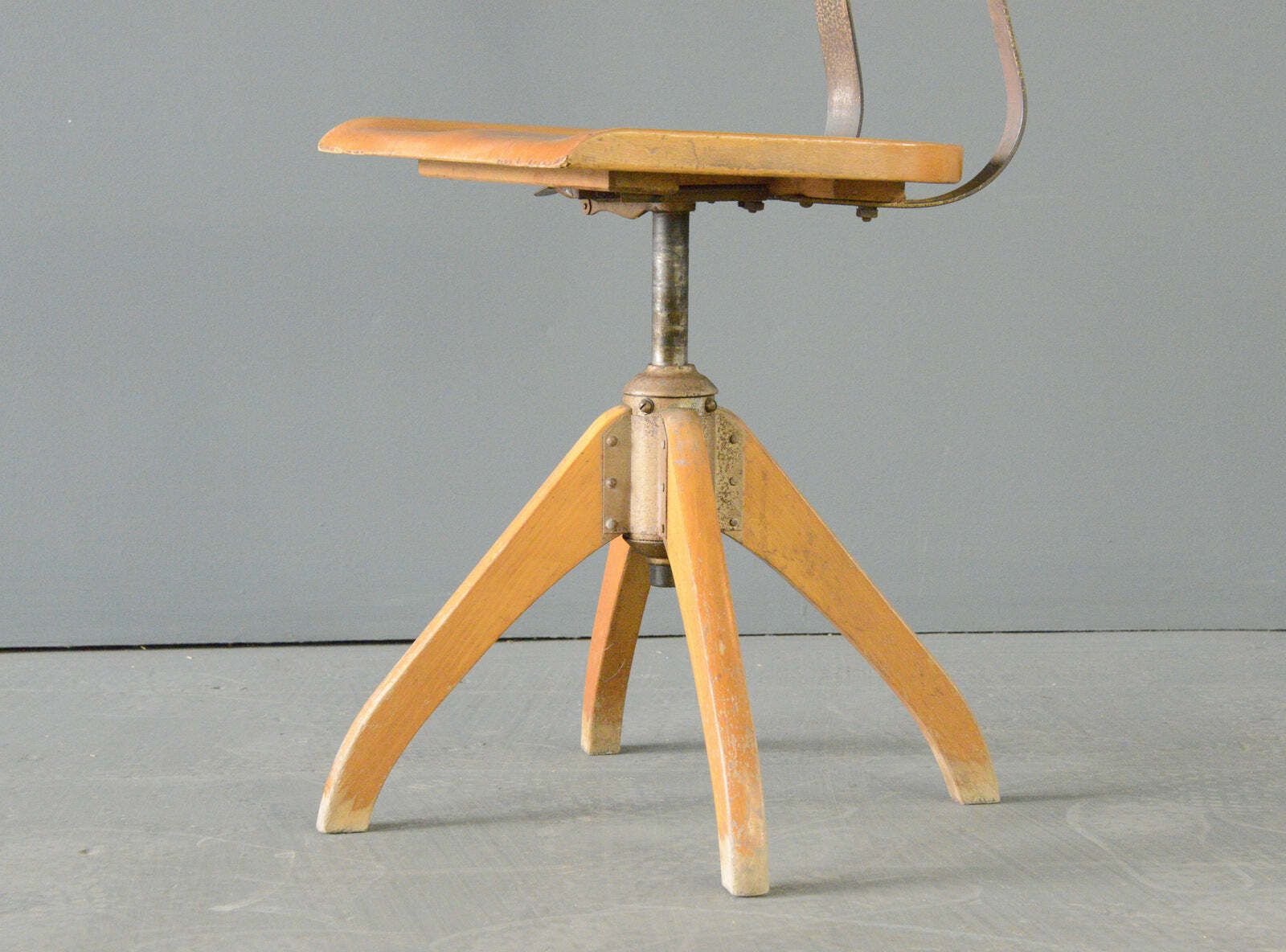 Ama Elastik Factory Chair Circa 1930s photo for sale