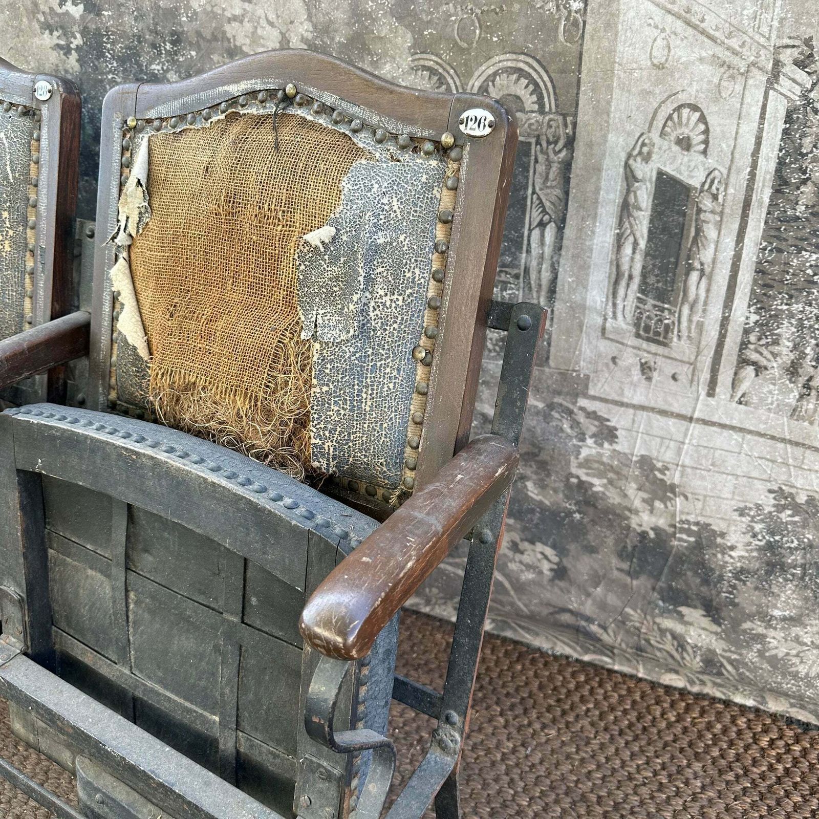 French Antique Cinema Folding Seats Set Of 4 True Roughluxe photo vinterior