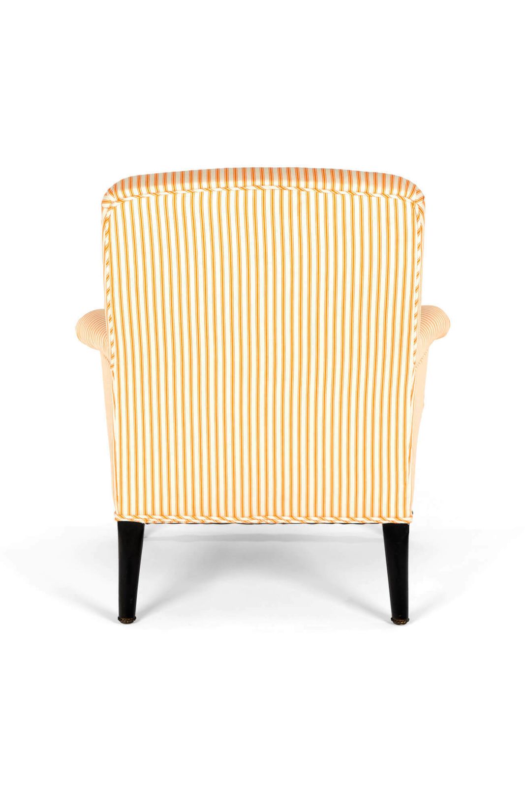 French Armchair In Goldenrod Ticking photo 1524.0
