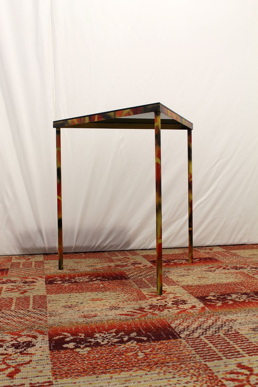 Eastern Bloc Industrial Side Table 1970s Czechoslovakia photo vinterior