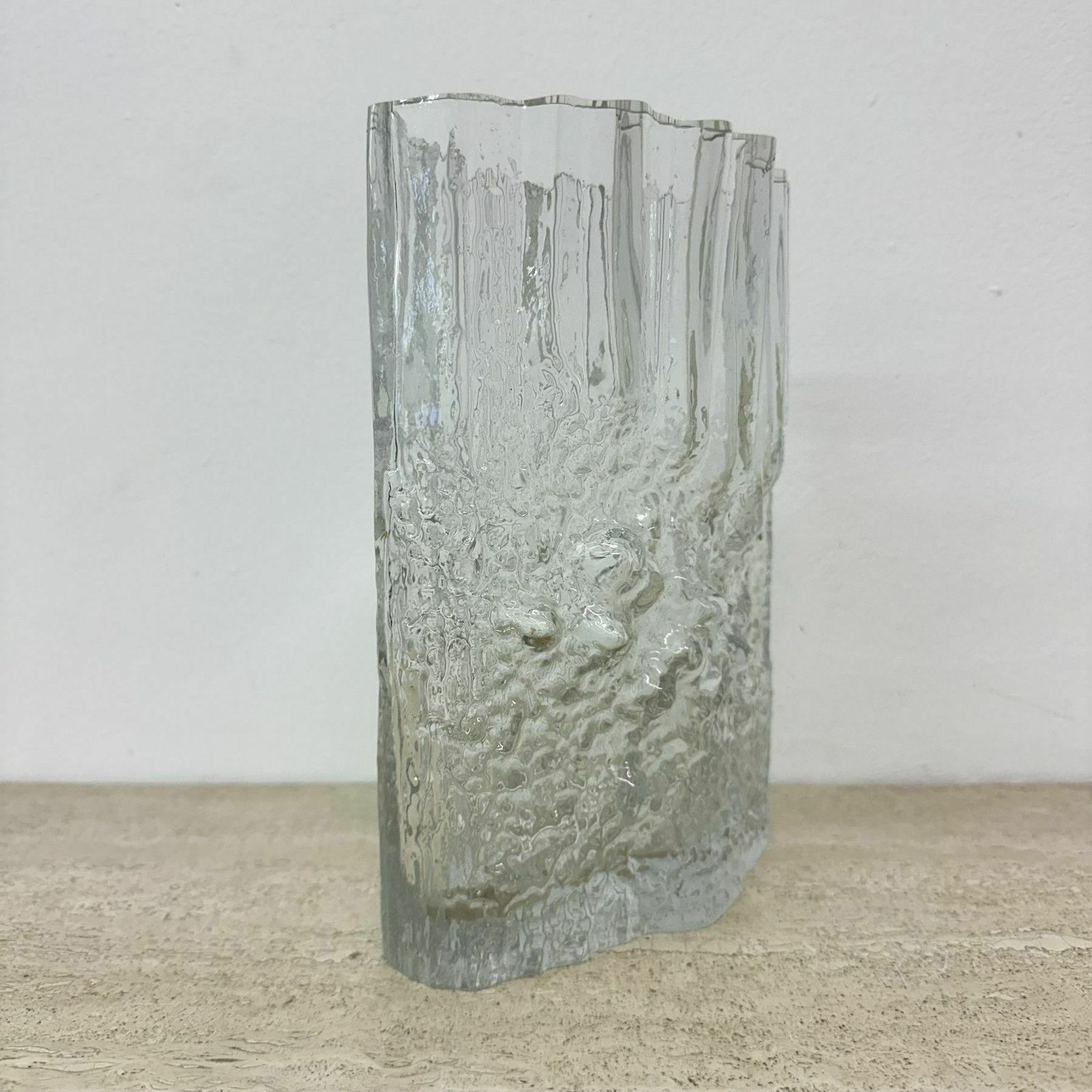 Home Decor Vintage ‘Pinus’ Glass Vase By Tapio Wirkalla For Iitalla Finland , 1970s photo