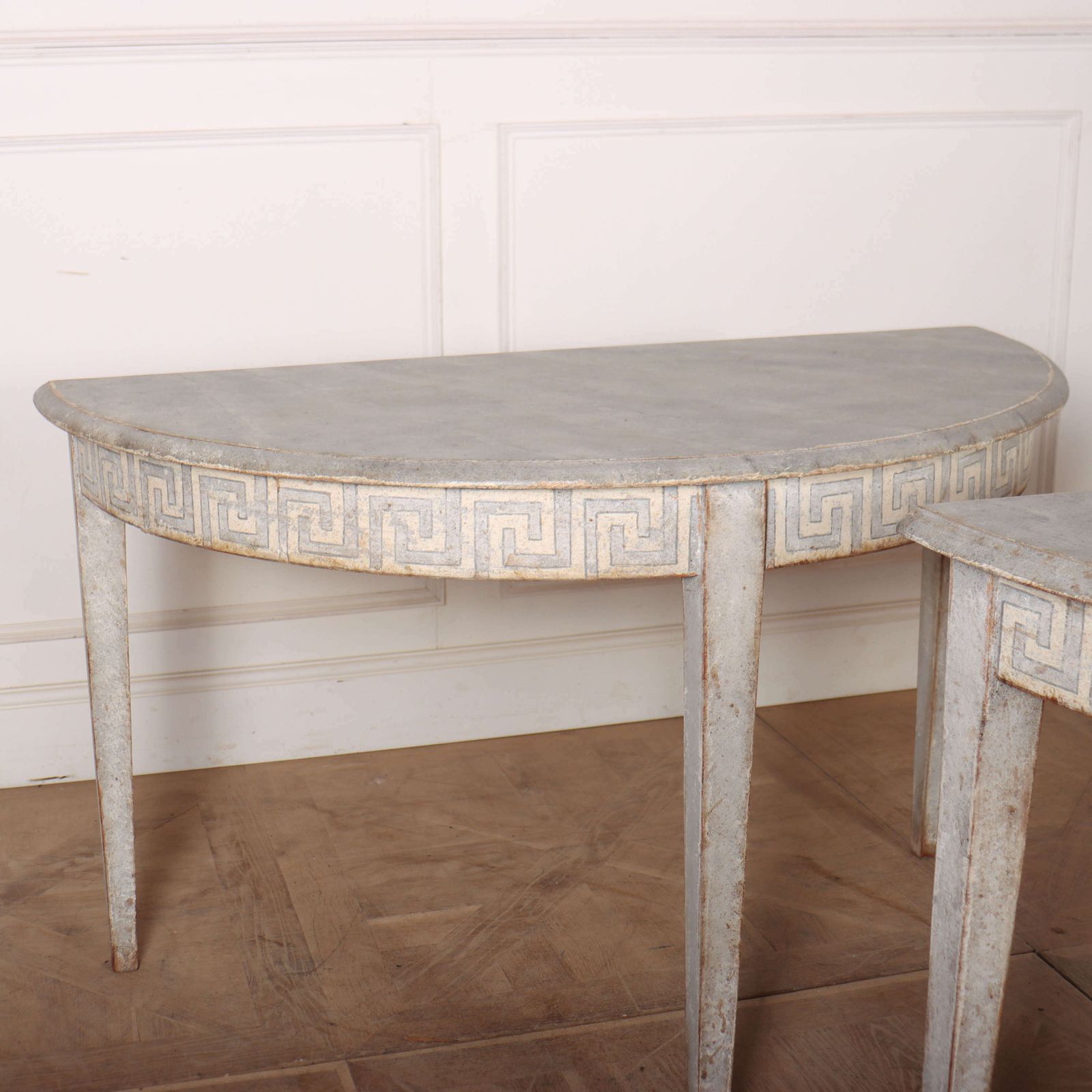 Pair Of Swedish Demi Lune Consoles photo Furniture