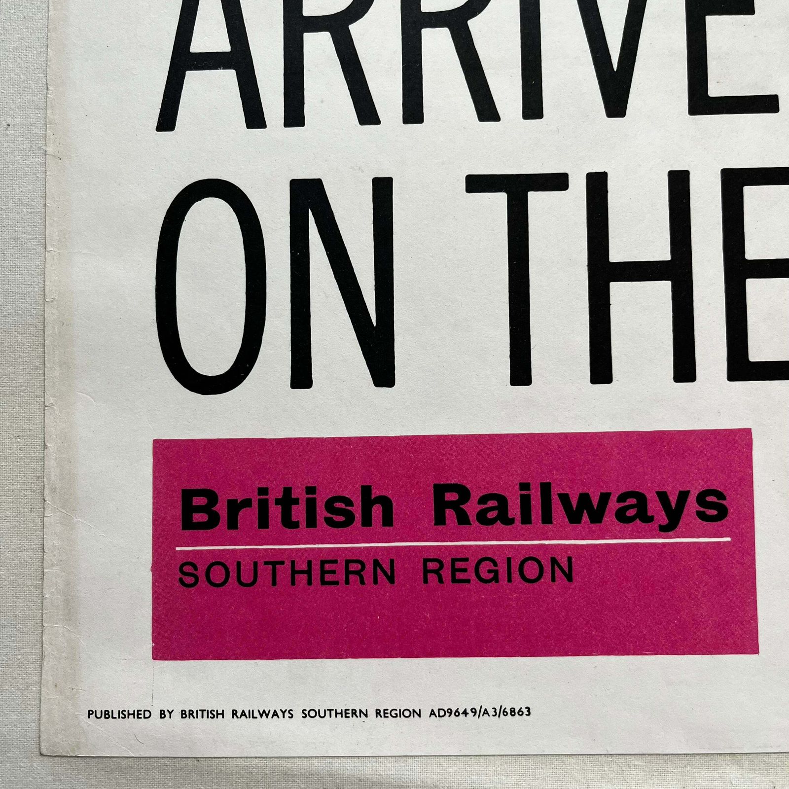 B R Poster   Hampshire, 1960s, Vintage photo vinterior