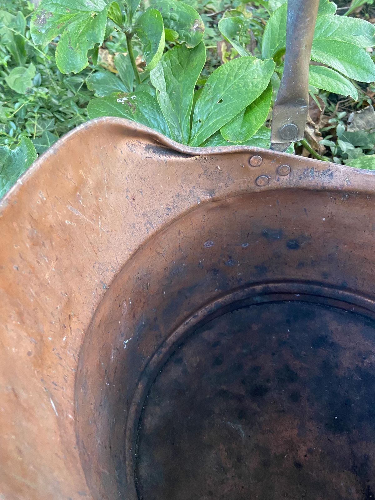 Vintage Copper Bucket, Copper Coal Bucket   Mid 20th Century   Great Item, Plant Pot, Planter, Metal Bucket, Copper Bucket, Bronze Bucket photo for sale