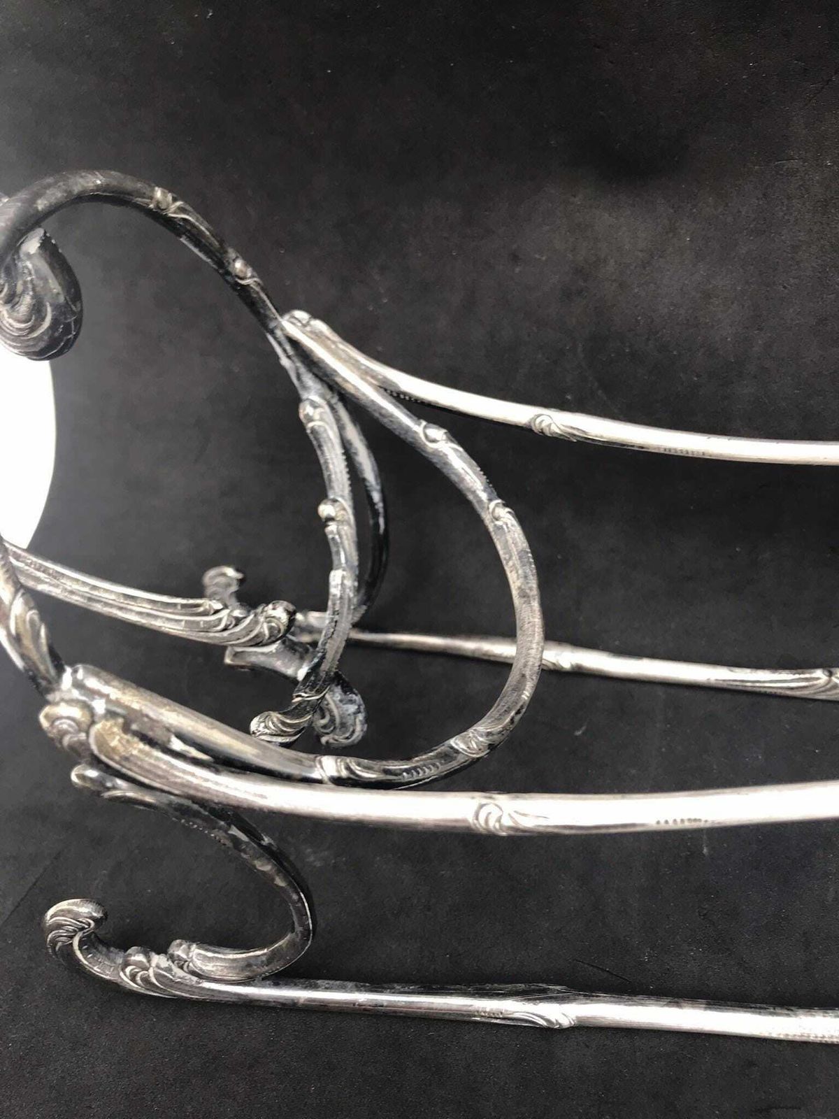Wine Holder Cradle Bottle Stand Wiskemann Orfèvrerie Belgium. Wine Cradle, Wine Holder Stand Bar Accessories Gift For Him Bar Tools photo vintage