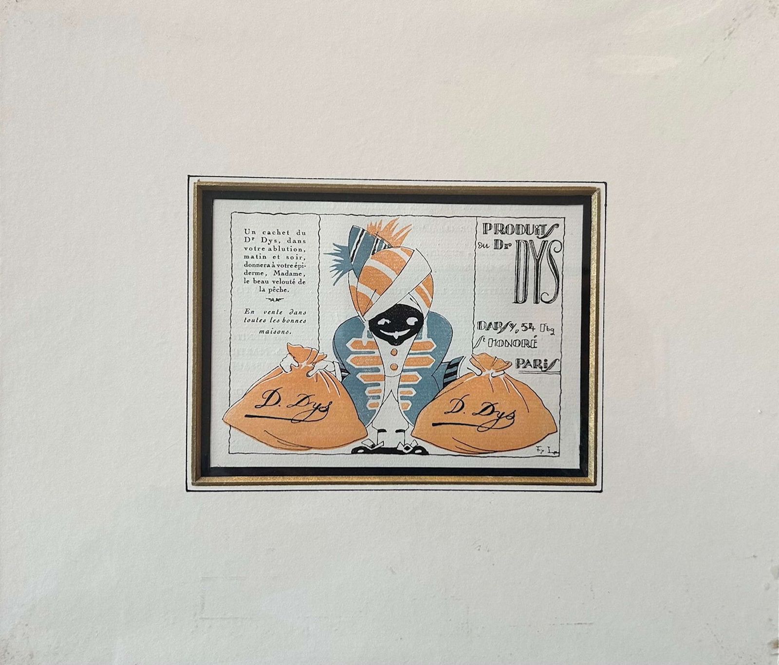 A Set Of Six Highly Decorative Art Deco French Advertising Prints photo Art