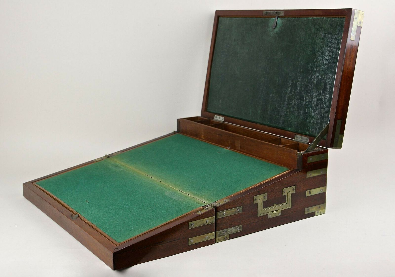 19th Century Victorian Writing Slope/ Travel Desk, Brass Bound, Uk Ca. 1815 photo buy