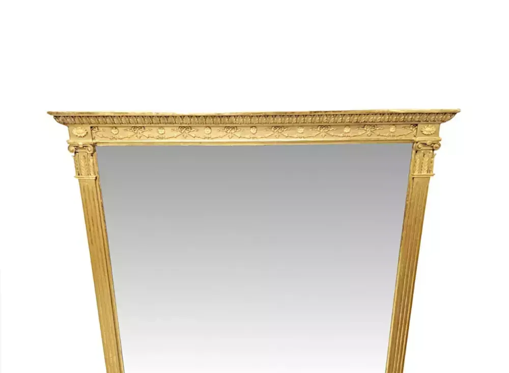 A Very Fine 19th Century Giltwood Overmantel Mirror photo furniture