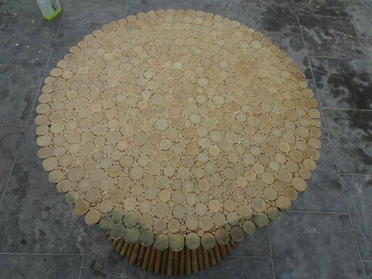 Mc Guire Bamboo Rattan And Glass Dining Table, 1970s photo for sale