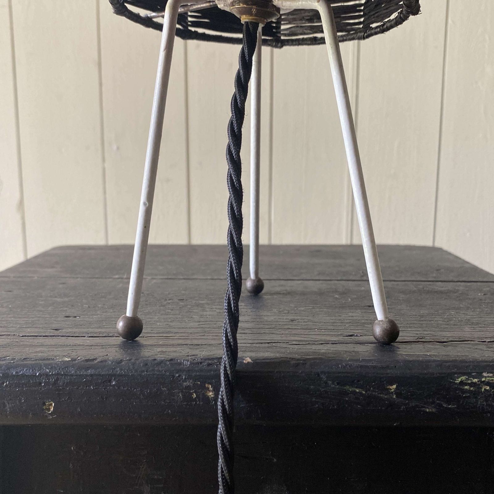 Original Retro Rattan Lamp, 1960s photo 155.0