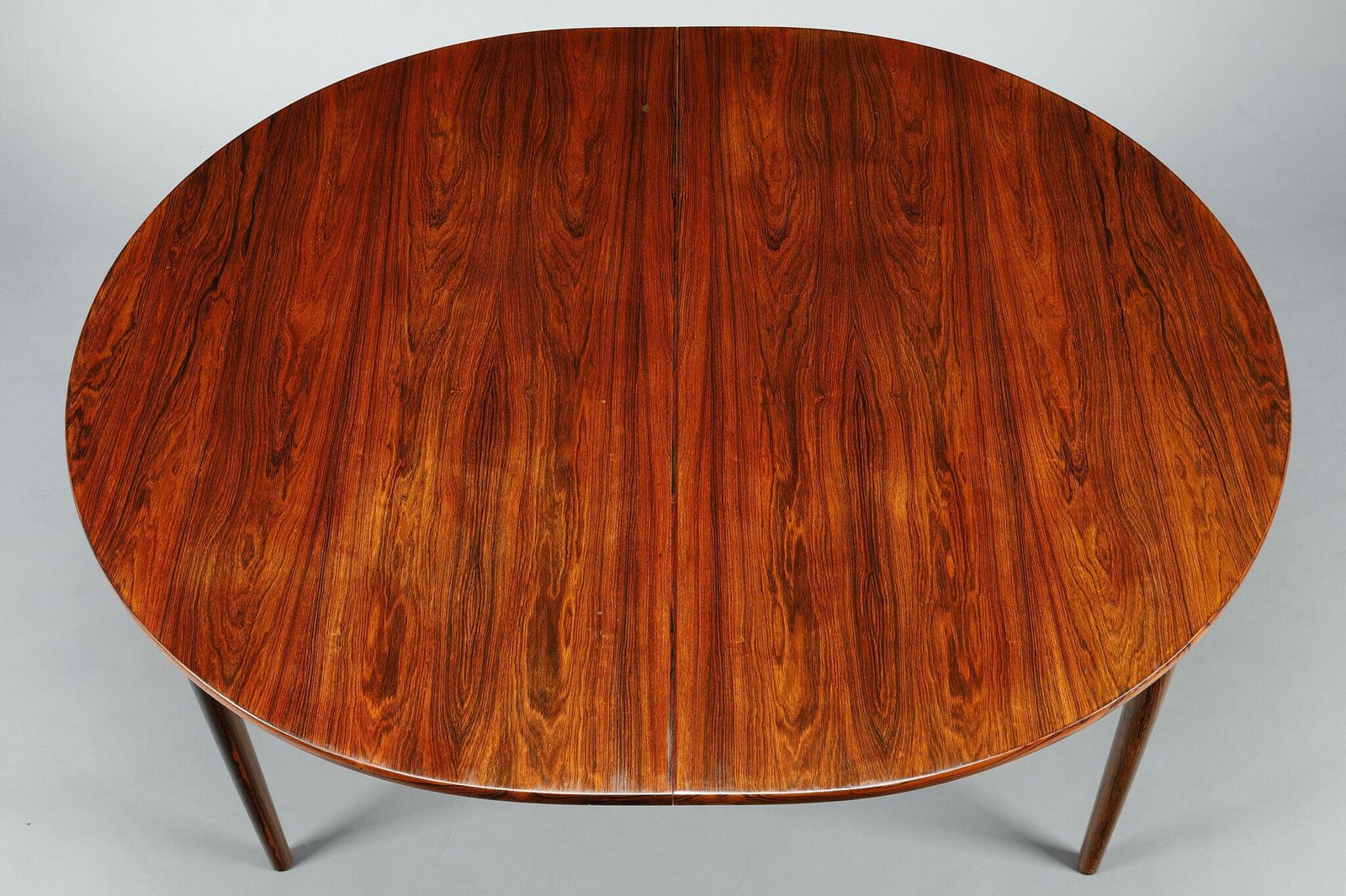 Ib Kofod Larsen Rosewood Dining Table With Extension Leaf And Six Chairs photo buy