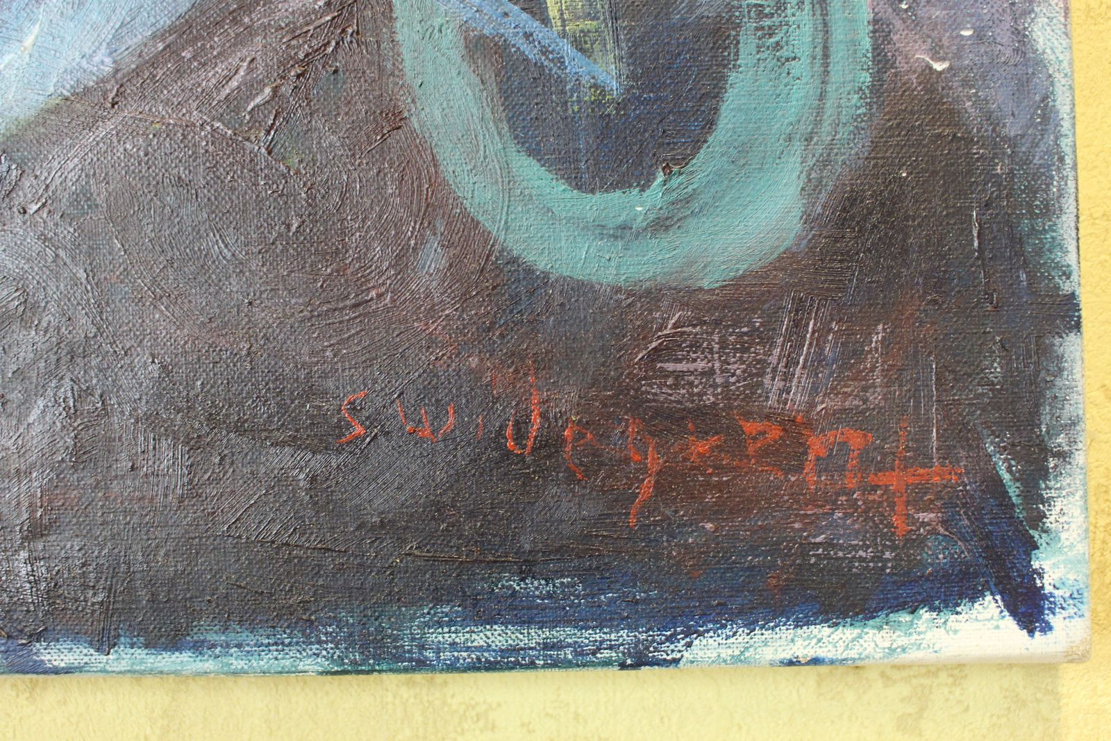 Sigward ” Sigge” Widegran Oil Painting Wheelbarrows photo for sale