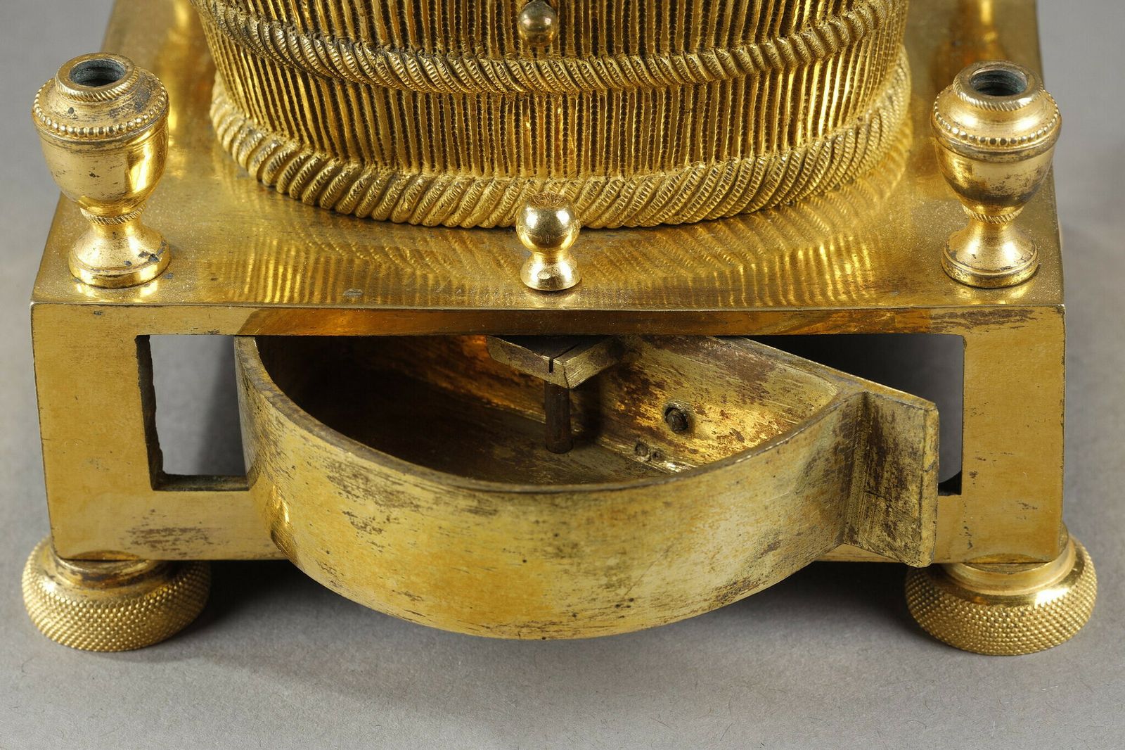 Home Decor Gilt Bronze Inkwell Forming A Basket Of Grapes photo