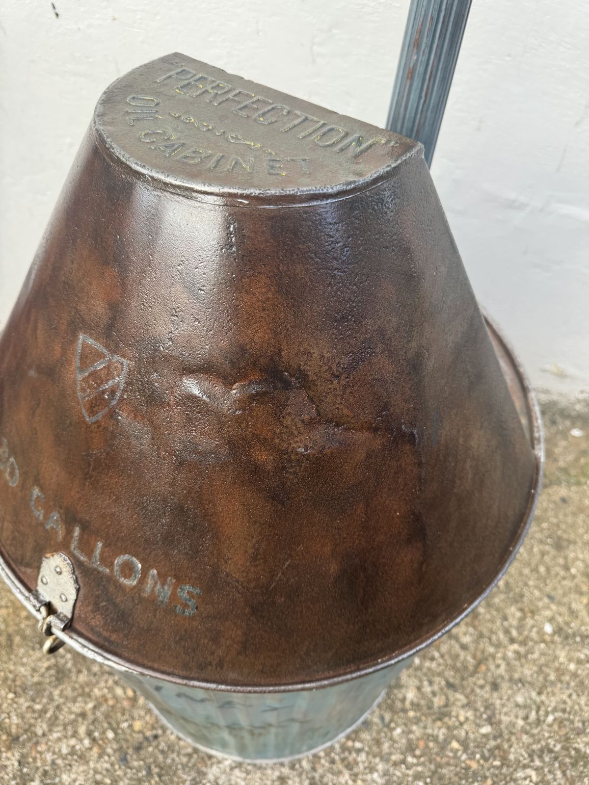 1930s Royal Daylight Oil Drum Lamp photo vintage